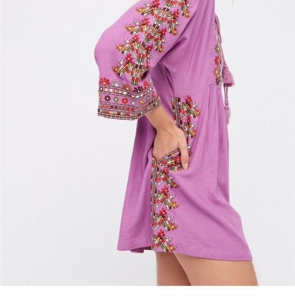 XS Embroidered Free People tunic dress - Picture 11 of 11